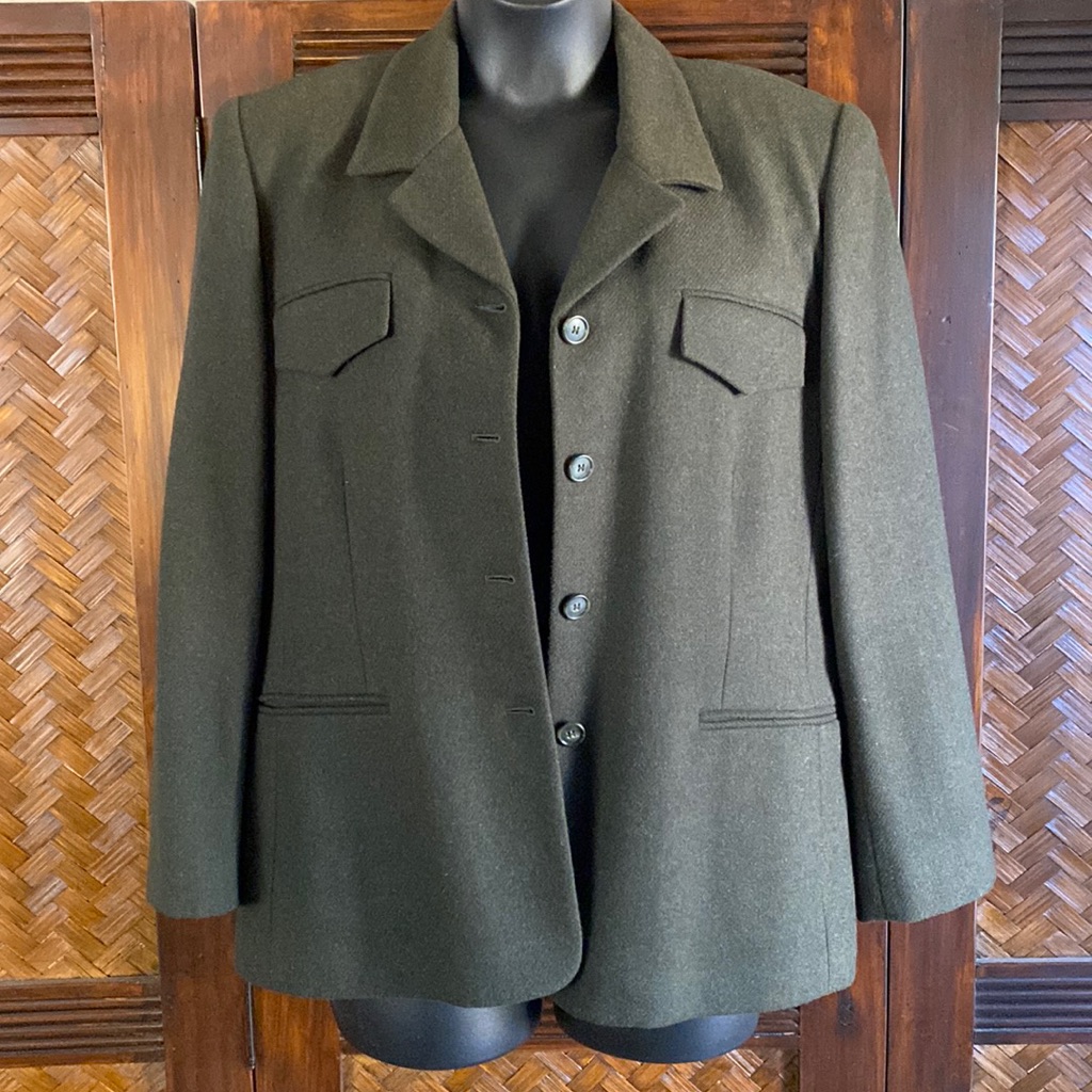 Jones New York - Olive Wool Jacket Size 16